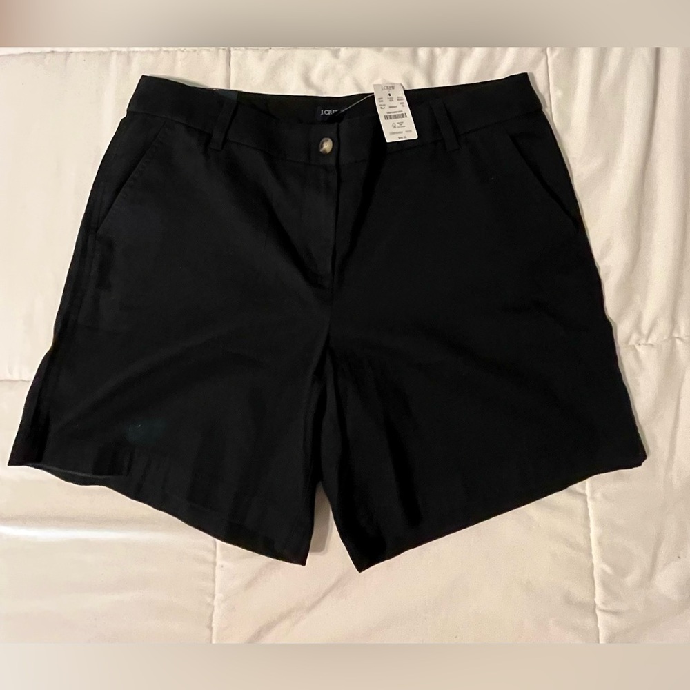 New J. Crew Factory Black Shorts Size 12